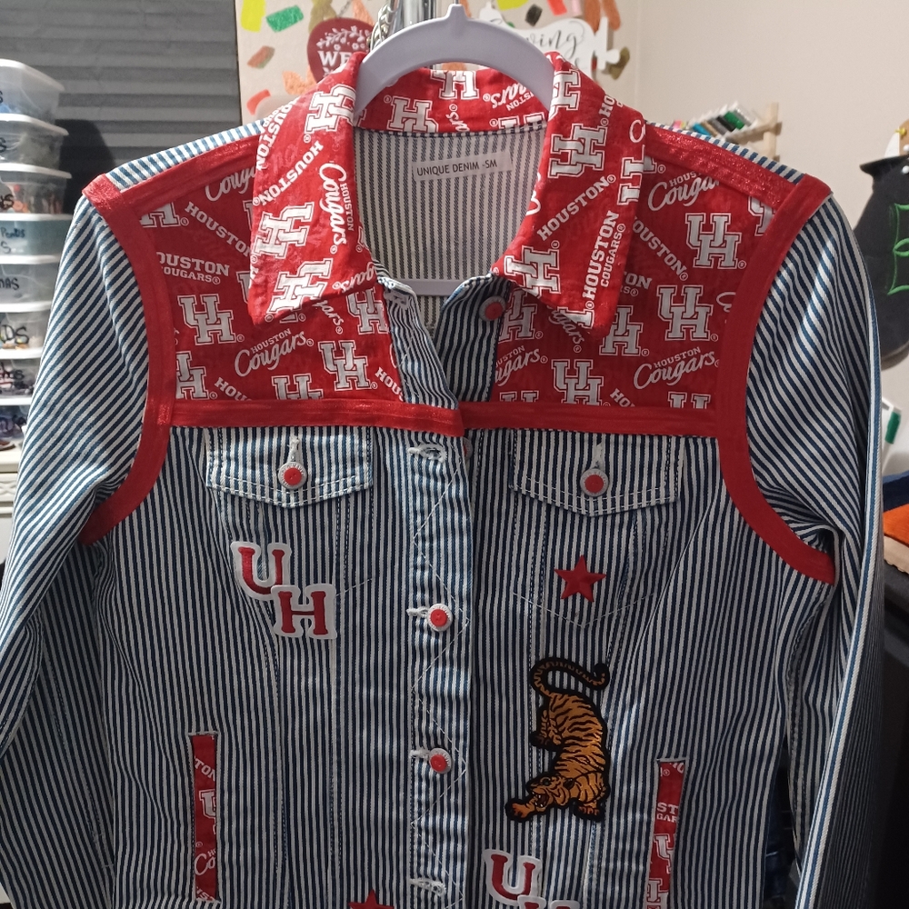 Handcrafted Denim Jackets,  School Jackets, all schools, all sizes
